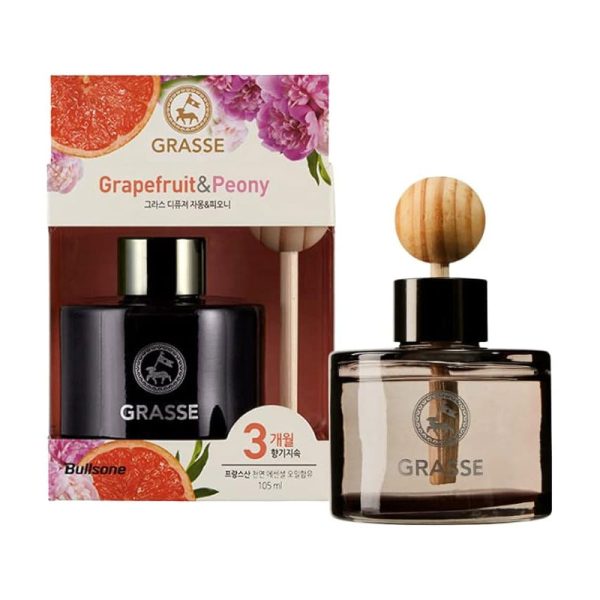 Bullsone Grasse Diffuser, Grapefruit & Peony Scent