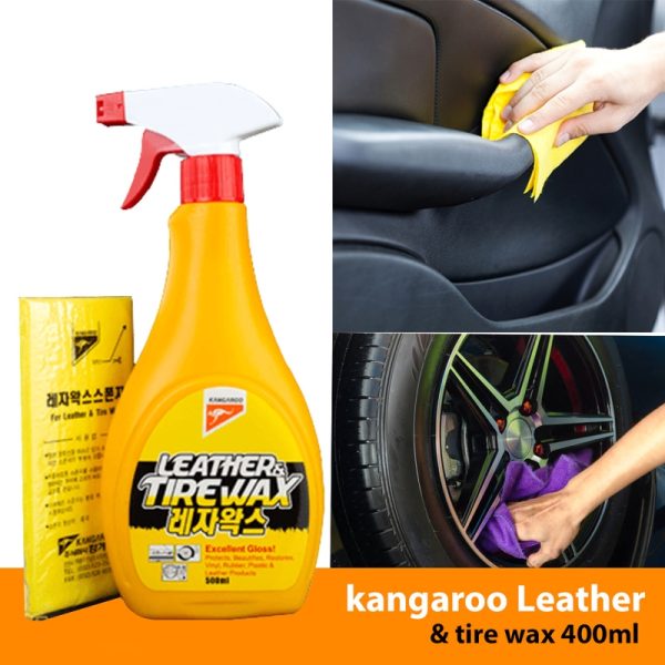 kangaroo Leather & tire wax for Car 400ml