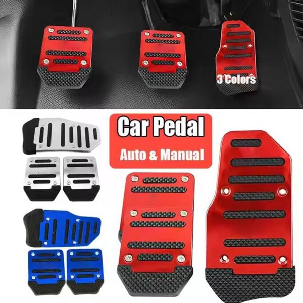 3 PCS Vehicle Anti-Slip Foot Pedal Cover