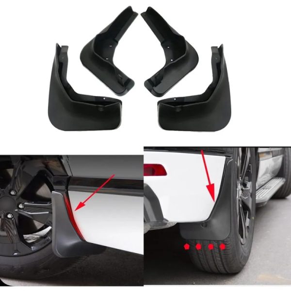 Universal Car Mud Guards – Flexible And Durable Mud Flaps for All Sedan Car 4 pcs Set
