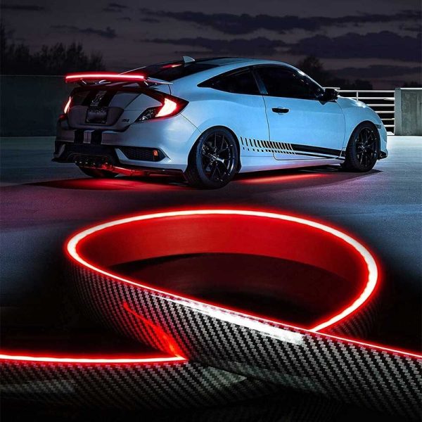 Car Universal Rear Wing Spoiler Light Flexible