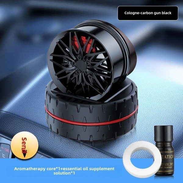 Bushineco Car Wheel Solar Rotating Perfume – Solar-powered, Long-lasting Fragrance for a Fresh and Stylish Driving Experience