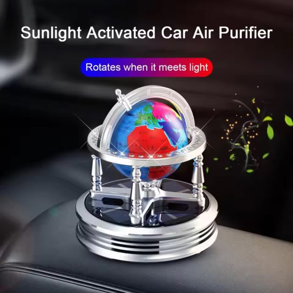 Solar Car Fragrance Globe - Eco-Friendly Air Freshener for Your Vehicle