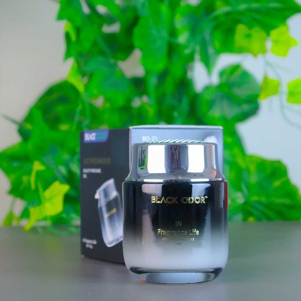 Black Odor Gel Air Freshener Stylish and Effective Odor Eliminator for Car