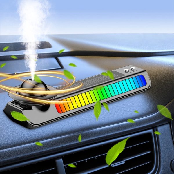 Smart Humidifier for Car | 3 in 1 Interior Car LED Light With Aroma and Sound Active Function and Digital Parking Number Plate