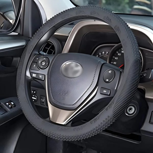 Premium Car Silicone Steering Cover – Universal Fit & Easy Grip