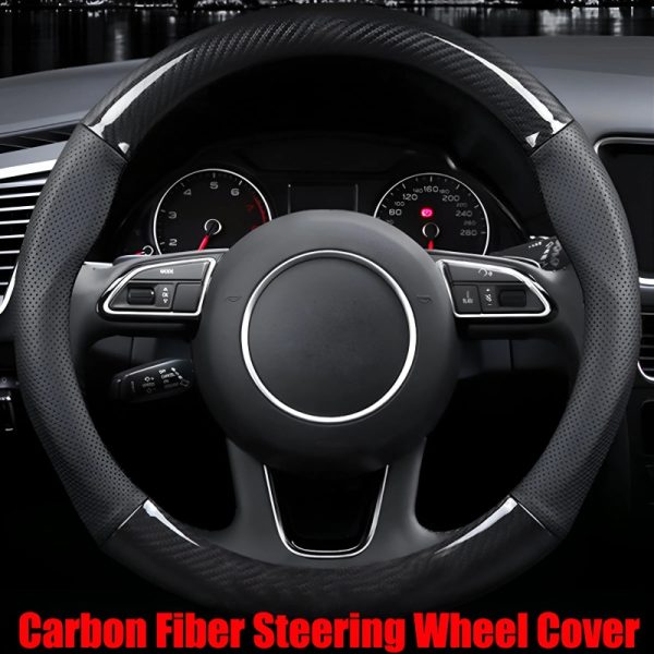 Carbon Fiber Steering Wheel Cover – Premium Style & Comfort for Your Car