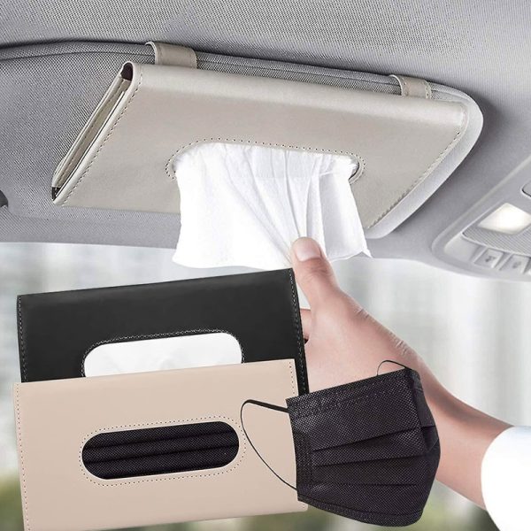Car sun visor tissue box holder tissue box holder for car : Car sun visor tissue paper holder dispenser box 23.0 x 11.5 x 3.8cm(LxWxH)