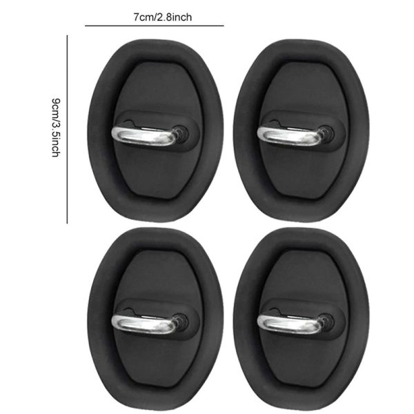 Car 4Pcs High-Quality Silicon Door Lock Cover - Maximum Protection for Door Lock