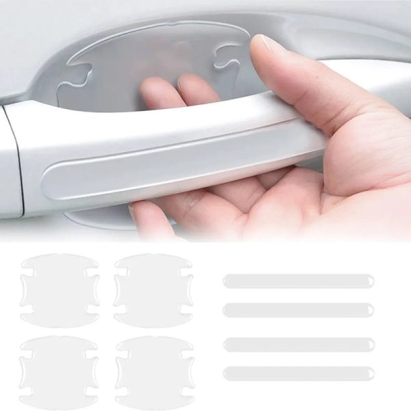 Car Door Handle Scratch Protector 4-Piece Set – Durable Protection Against Scratches and Scuffs