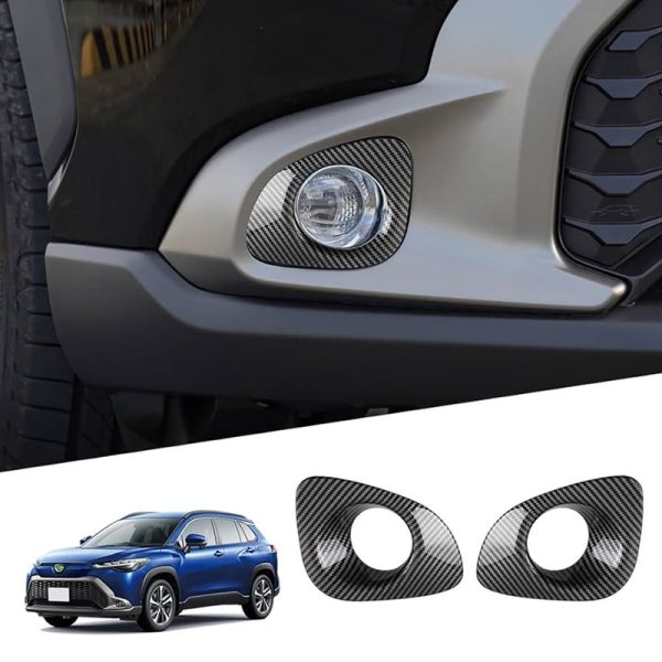 Car Carbon Fiber Fog Light Cover For Corolla Cross