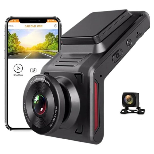 Smart Car 4G Dash Cam | FHD 1080P | Cloud Live Recording | Mobile App Control | 24/7 Remote Monitoring | WiFi Hotspot | GPS Tracker | G-Sensor | Dual Lens Front & Rear Camera