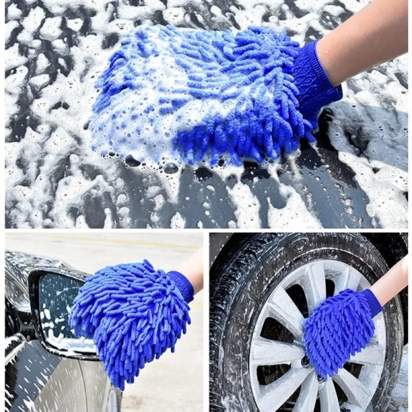 Microfiber Washing Hand Gloves Car Window Dust Cleaning Household Cleaning Kitchen Cleaning