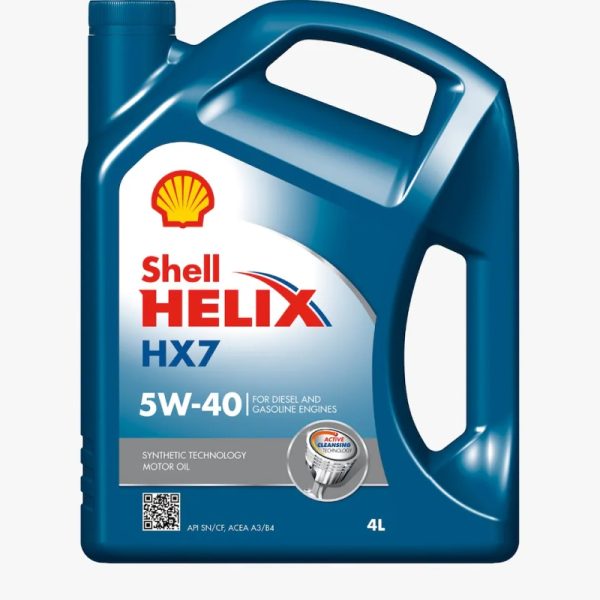 SHELL HELIX HX7 5W-40 SEMI SYNTHETIC 4L