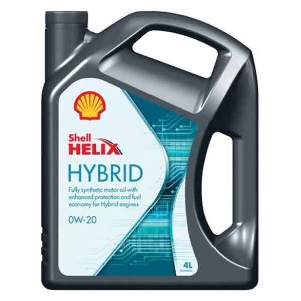 SHELL HELIX HYBRID 0W-20 MOTOR OIL FULL SYNTHETIC 4L