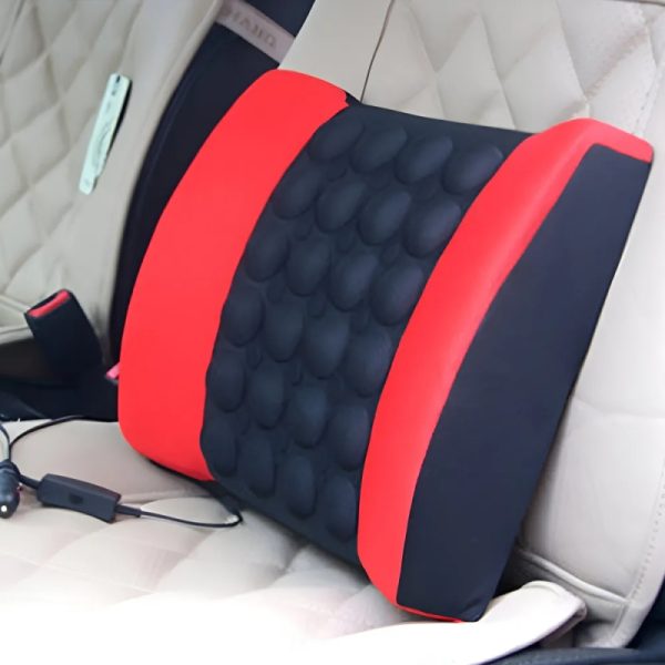 Car Electric Massage Back Pillow – Comfortable and Pain Relief Lumbar Support for Car and Office