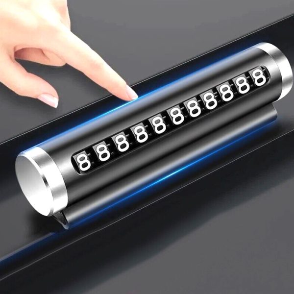 Metal Car Parking Number Card - Roller Type Set Any Number