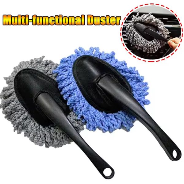 Car Dusting Mop Microfiber Car Wash Brush Duster Home Cleaning Multifunctional Dusting Small Duster Auto Cleaning Beauty Tools