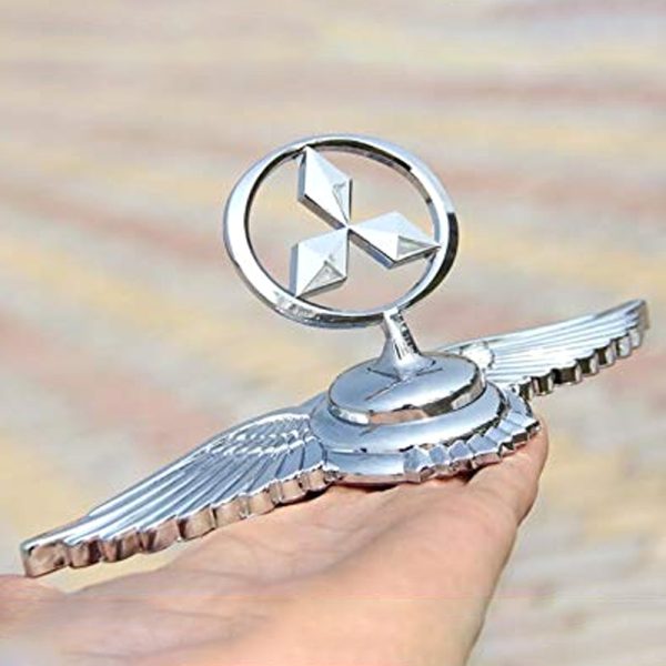 Mitsubishi Car Eagle Bonnet Logo Ornament Bonnet Emblem Sticker for Mitsubishi Cars, Metal