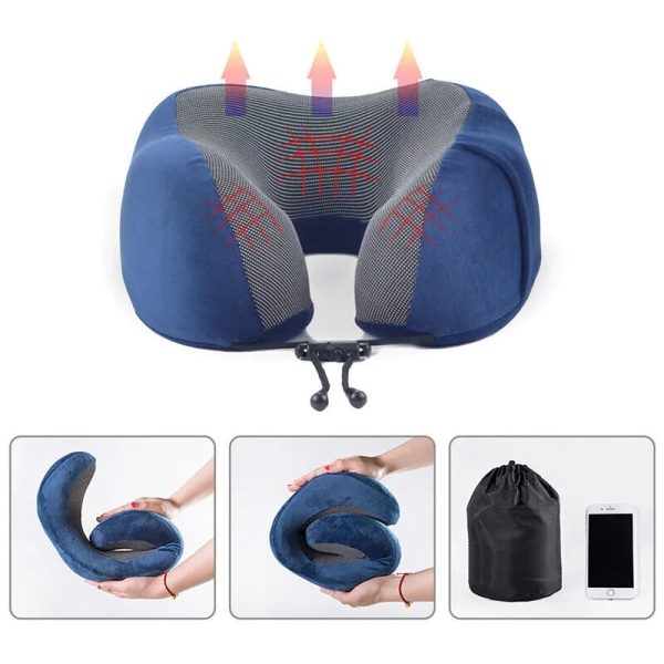 Premium U Shape Neck Pillow for Comfortable Traveling – Ergonomic & Soft Support
