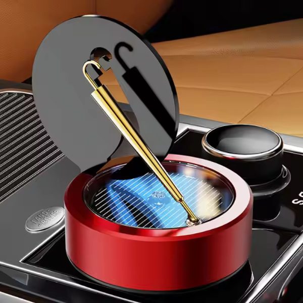 Solar Rotating Golden Umbrella Car Aromatherapy Fragrance Air Fresheners Personalized Creative Car Interior Decoration