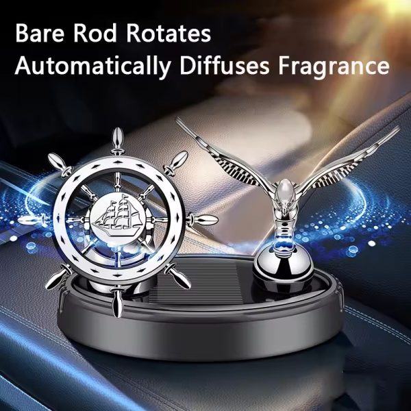Solar powered flying eagle rotating aromatherapy