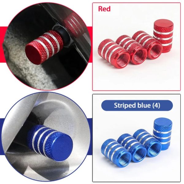 Premium Metal Car Tire Valve Stem Caps – Stylish & Durable Protection for Your Tires 4 Pcs/Set