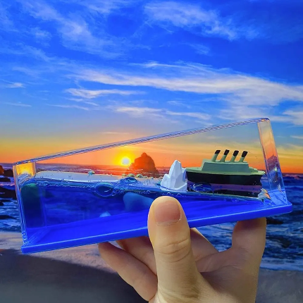 Titanic Cruise Ship Showpiece For Car Dashboard Decoration