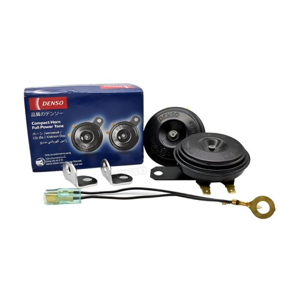 Genuine 12W Denso Compact Horn - Full Power Tone Ultimate Loud, Durable, and High-Performance Car and Bike Horn