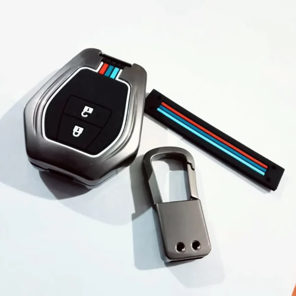 Car Key Cover Metal With Key Ring For Toyota