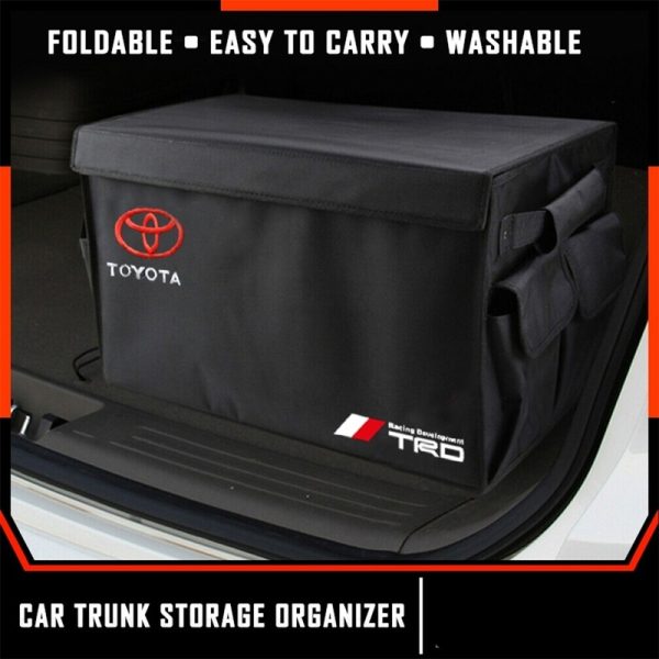 Premium Car Trunk Organizer | Foldable Car Storage Box with Multiple Compartments