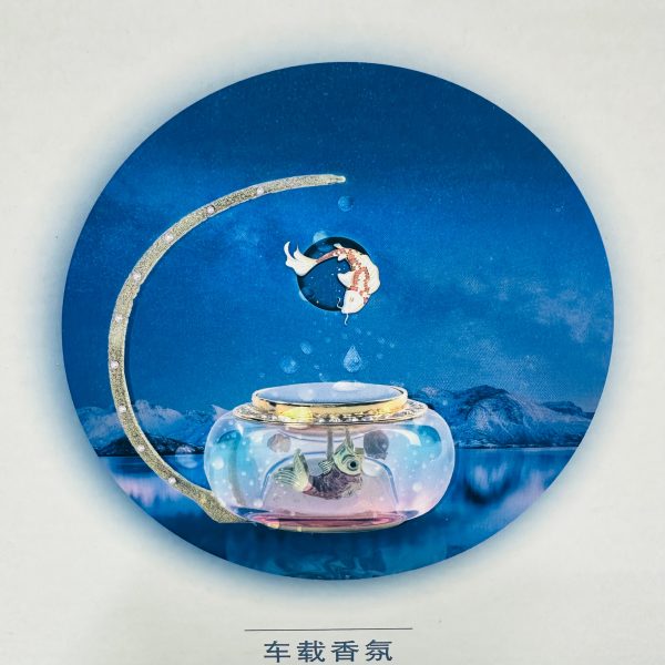Car Luxury Solar Rotating Incense Diffuser Creative Car Perfume Decoration 360° Rotation