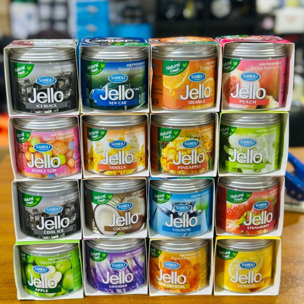 Jello Fresh Air Freshener – Natural Essential Oils for a Long-Lasting Fresh Aroma in Car, Office, and Home